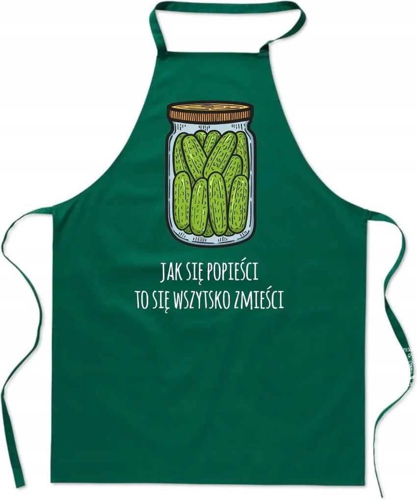 Konyhai Kötény Uborka Mintás Uborka Befőttesüveg