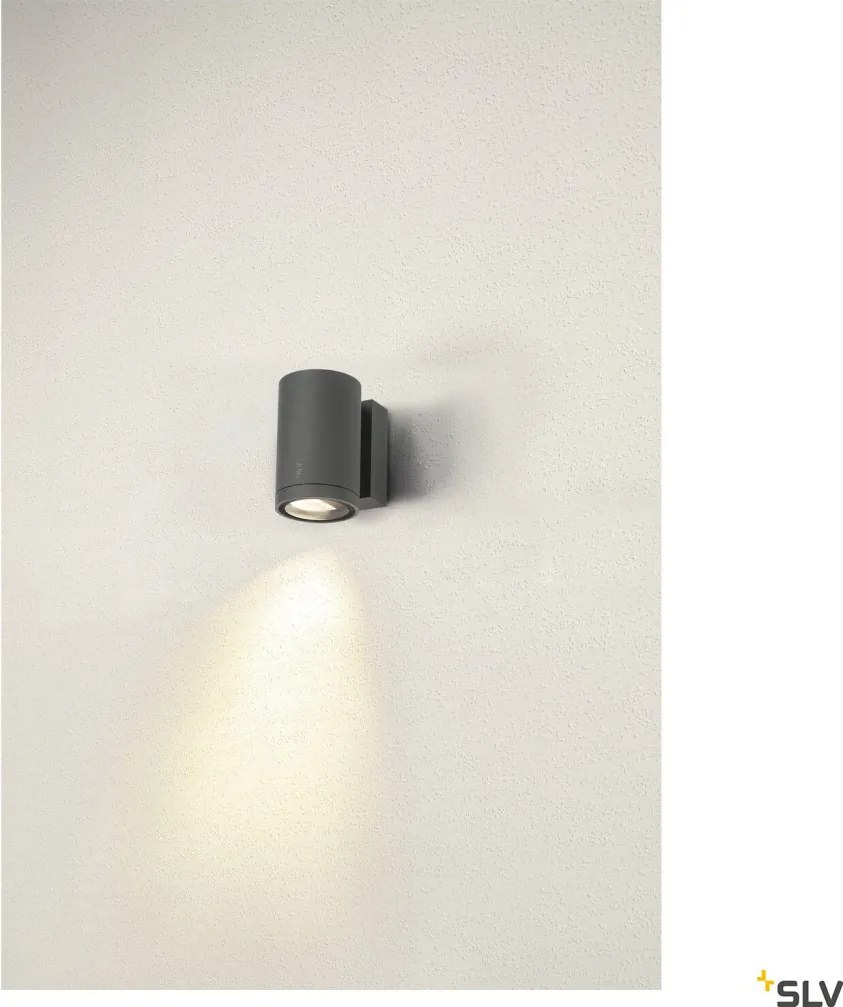 SLV 1003423 ENOLA ROUND Modern Kültéri Fali Lámpa Antracit, Átlátszó LED IP65