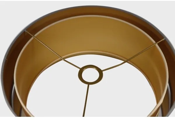 Duolla - Csillár zsinóron DUO 1xE27/15W/230V átm. 40 cm szürke