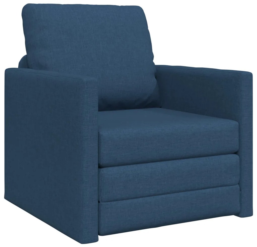 Pad Sofa Ágy 2-in-1 Kék 74x77x81 cm Szövet