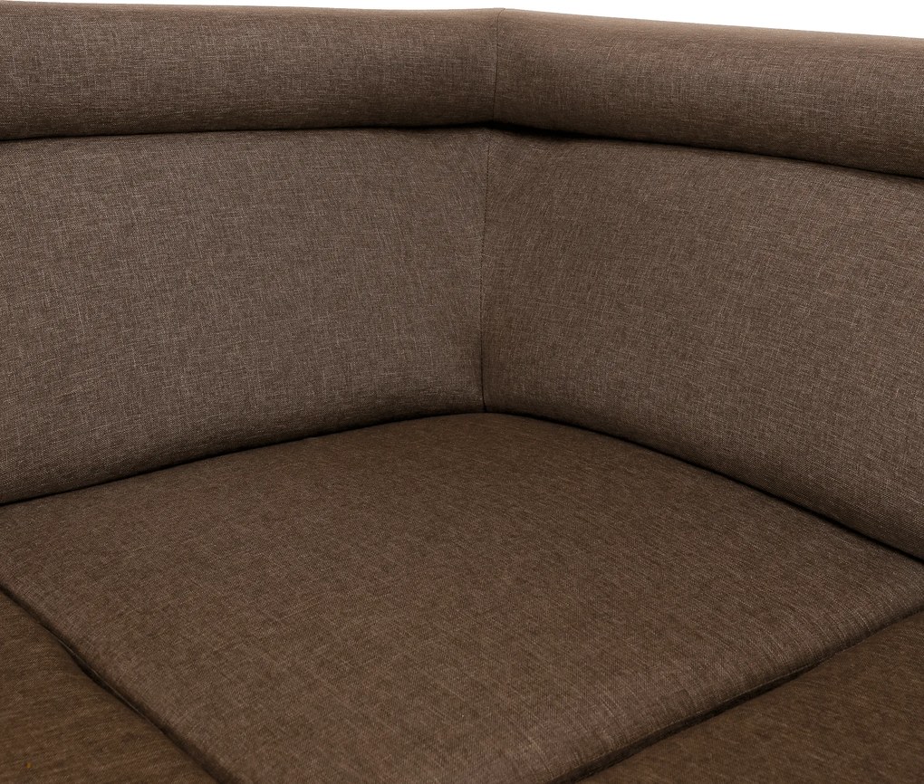 Ülőgarnitúra, szövet szürke-barna Taupe, SEGORIA LUX