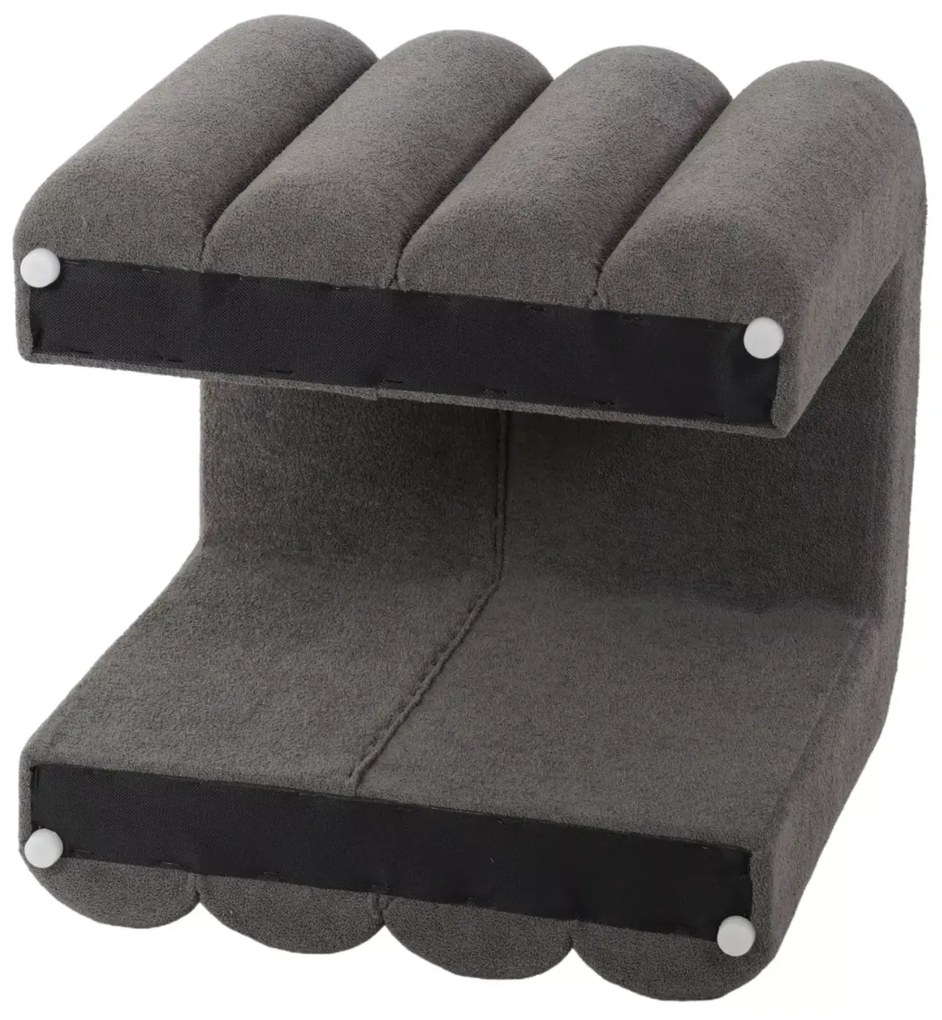 Szürke designer taburet TICA