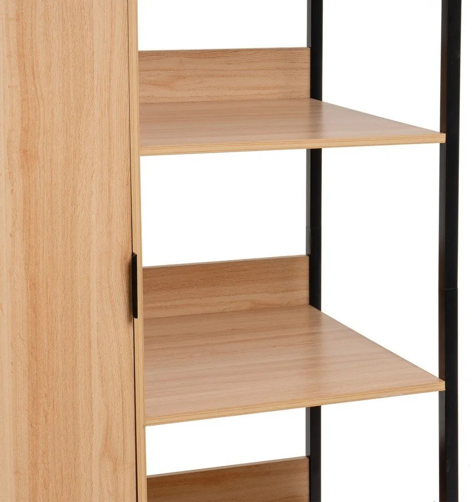 Natúr színű nyitott ruhásszekrény 100x190x48 cm Armarios – Casa Selección