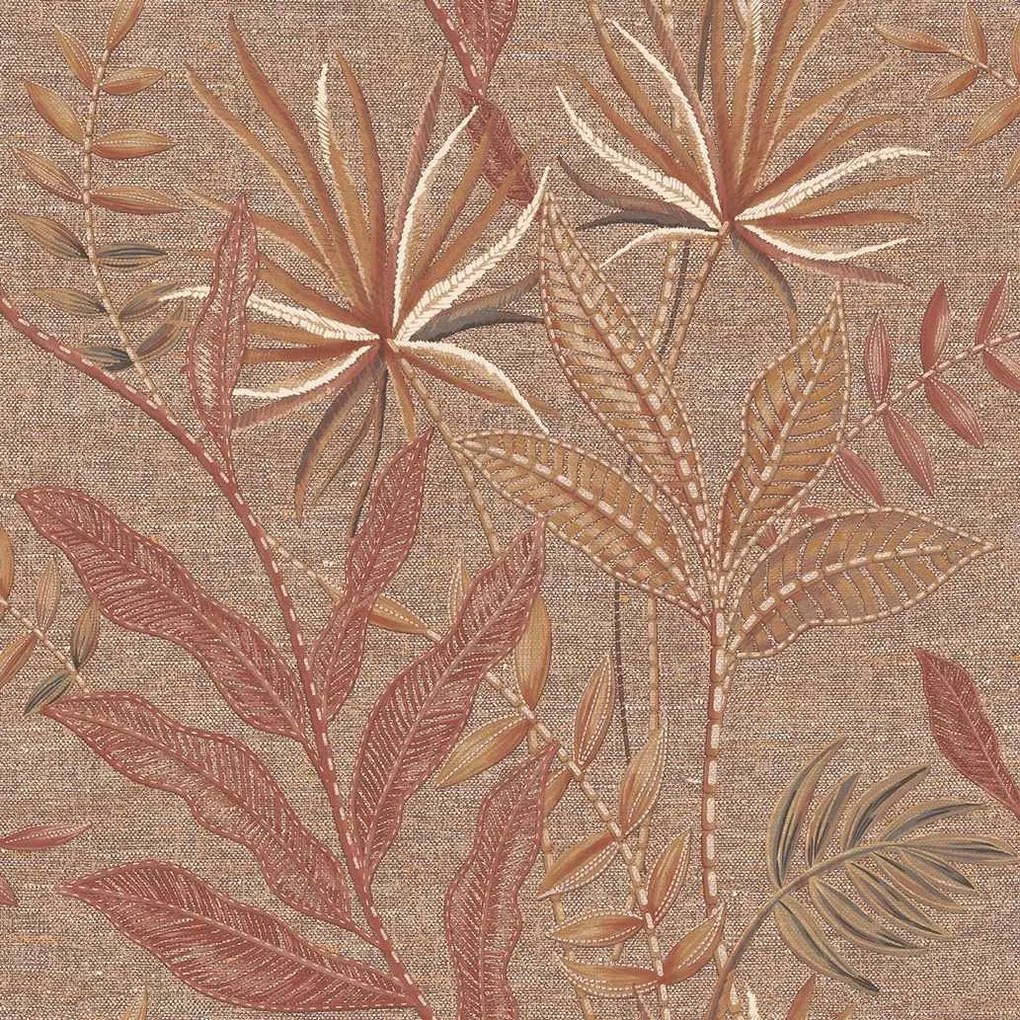 Decoprint Terra Nova Tropical Weave barna-réz leveles texturált vlies tapéta – TN29082