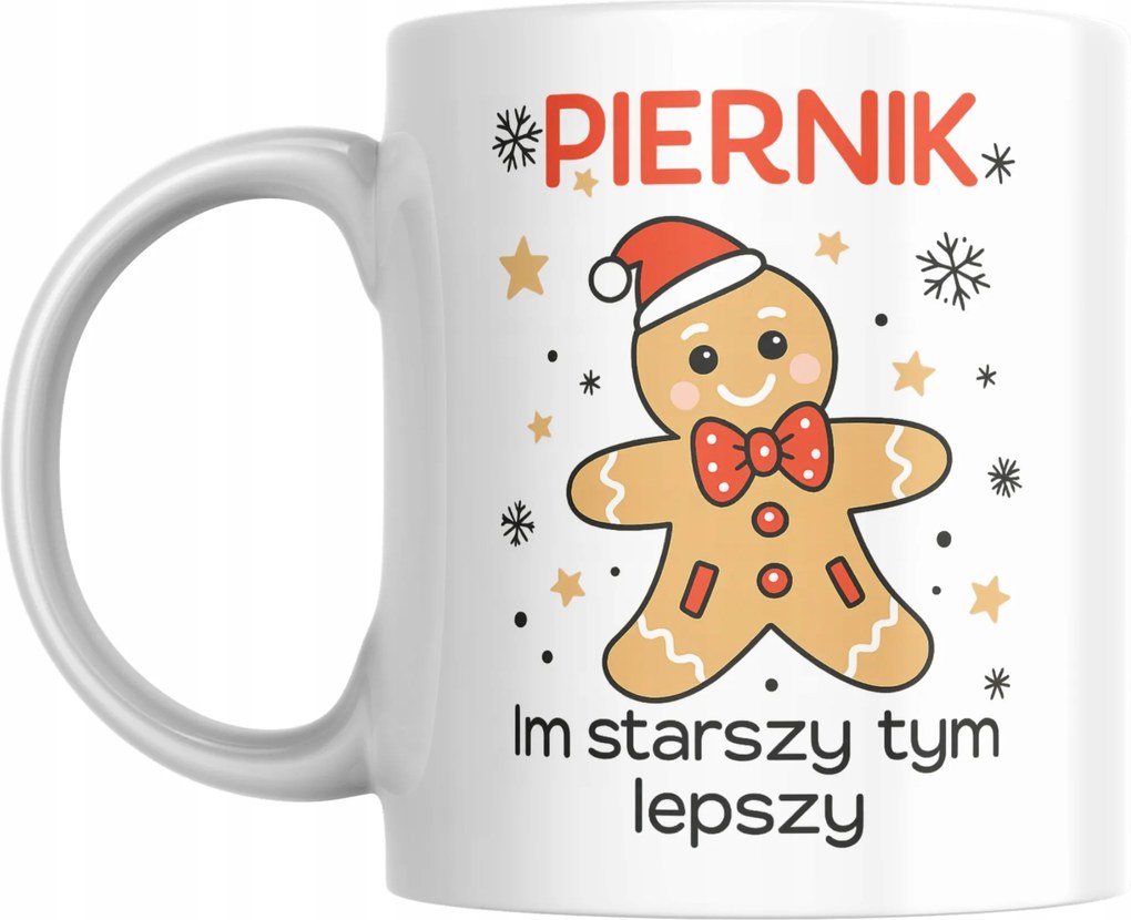 Bögre Karácsonyra Mikulás ajándék Vicces mézeskalács