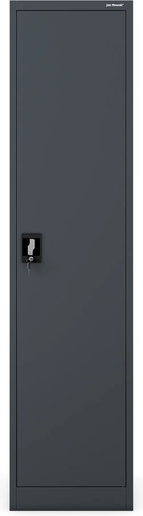 Keskeny, antracit fém iratszekrény, 450x1850x400 mm: ALEX
