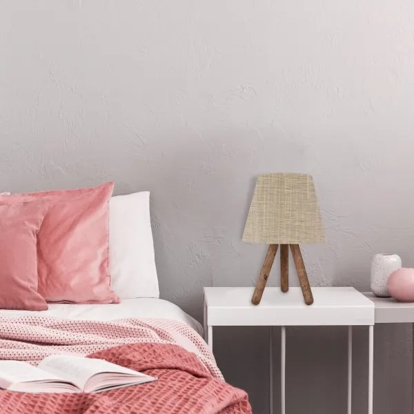 Asztali lámpa AYD 1xE27/60W/230V krém