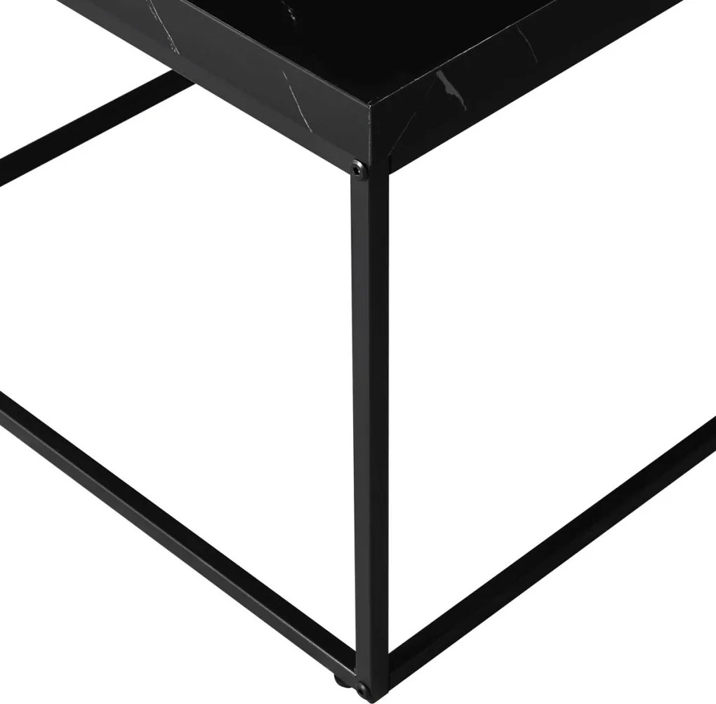 Dohányzóasztal 110 × 60 × 45 cm, MDF, márvány BK