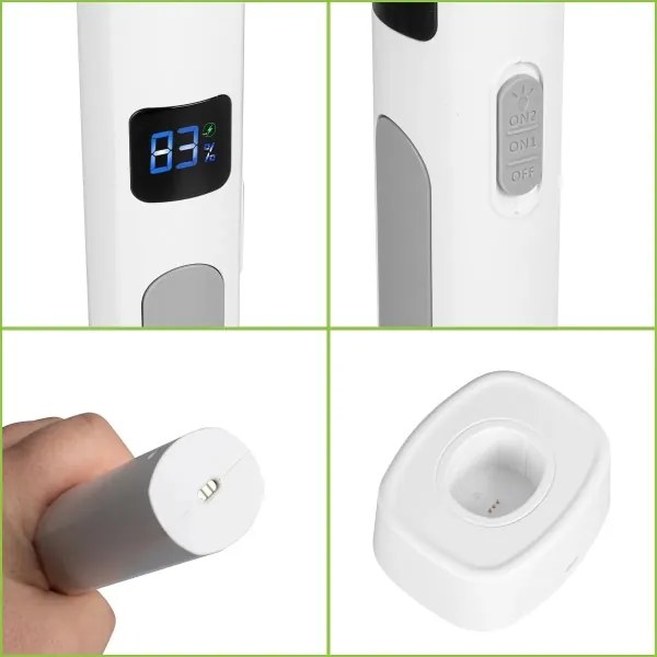 LED elektromos rovarcsapda 2 az 1-ben LCD-vel, 1200 mAh/5V, fehér