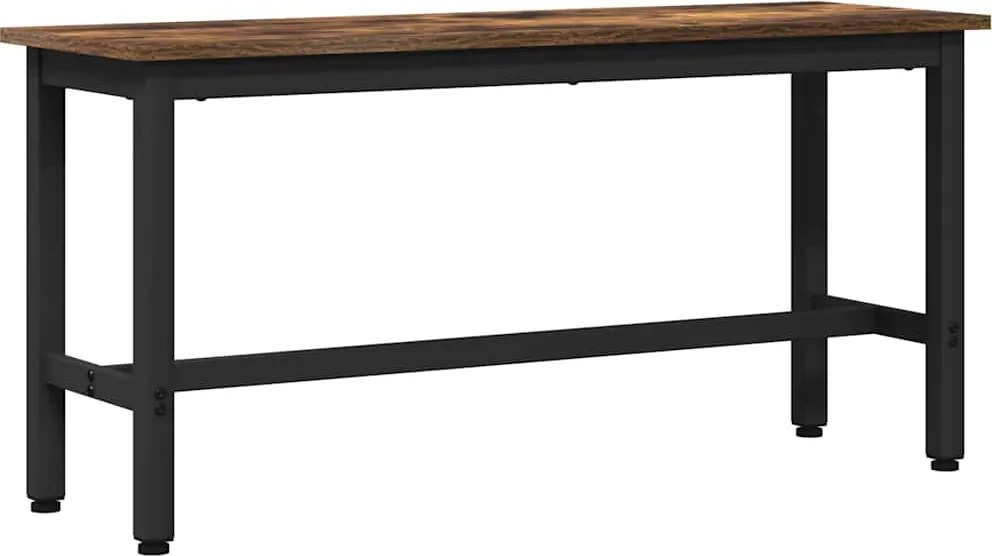 vidaXL Étkező pad Füstölt tölgy 100 x 32,5 x 48,5 cm