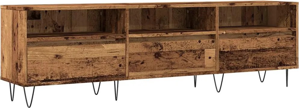 vidaXL antik fa színű szerelt fa TV-szekrény 150 x 30 x 44,5 cm