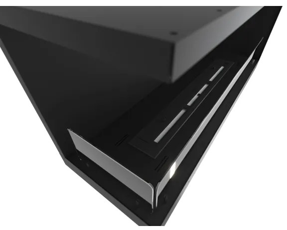 InFire - Sarok BIO kandalló 110x45 cm 3kW fekete