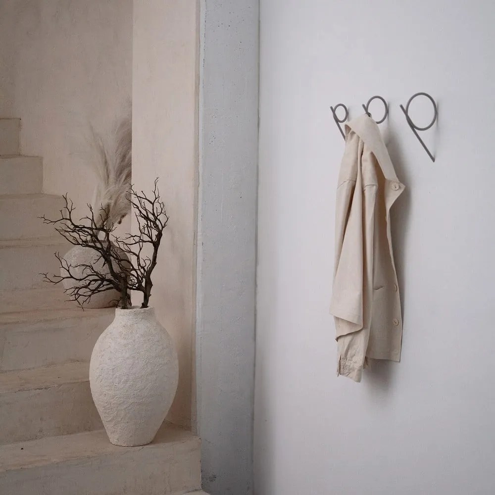 Szürkésbarna fali fém akasztó Tuba L – Spinder Design