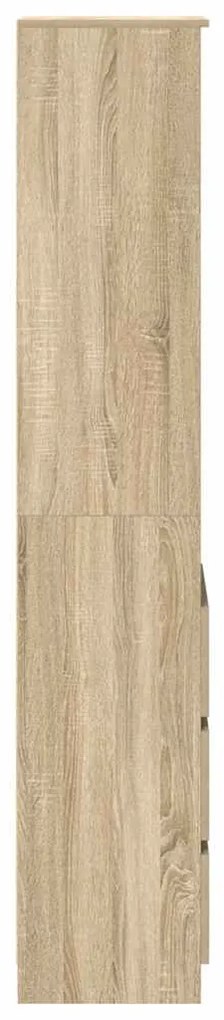 sonoma tölgy szerelt fa magasszekrény 37,5x35x180 cm