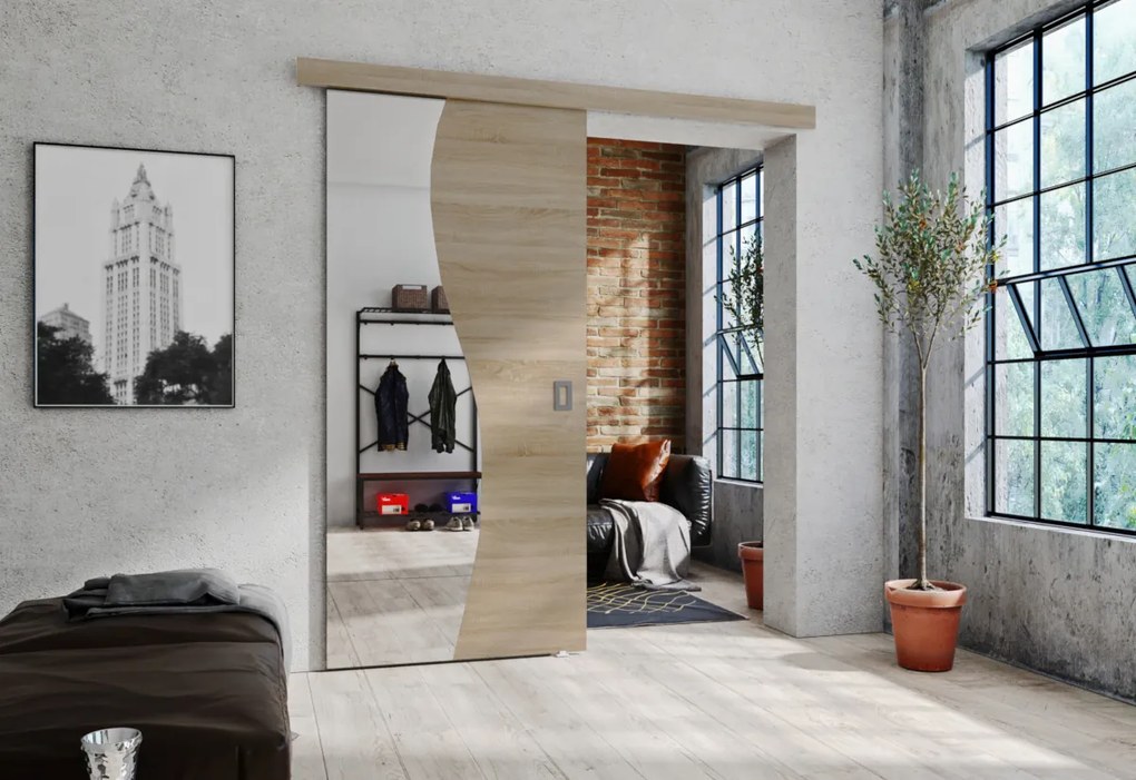 FALENA 60 tolóajtó, 60x205, fekete