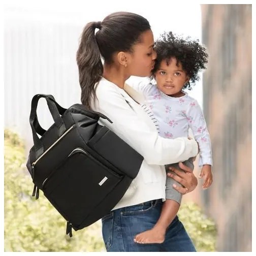 Skip Hop - MAINFRAME pelenkázó hátizsák babakocsihoz, fekete