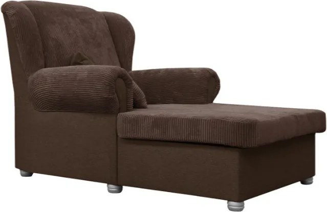 Sötétbarna kordbársony fotel Lord – Ropez