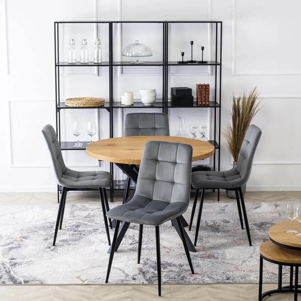 Szürke Bársony Étkezőszék. PERU