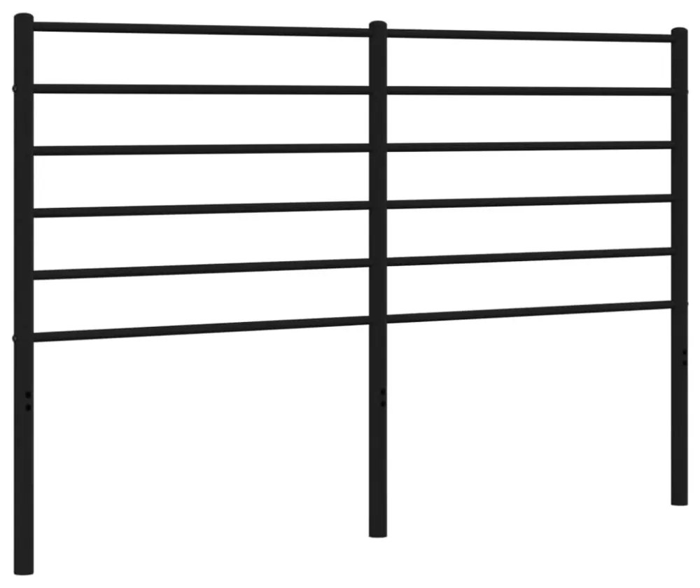 fekete fém fejtámla 135 cm