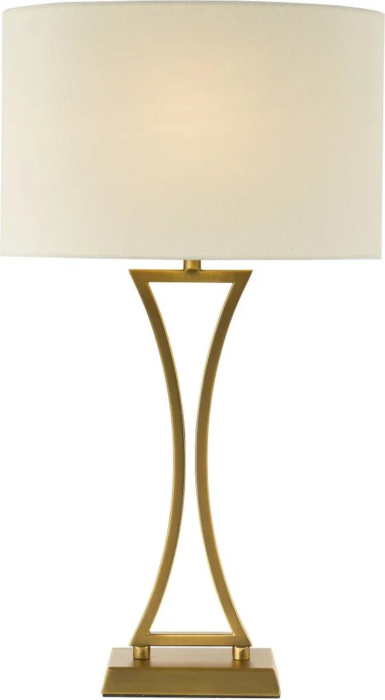Dar Lighting glamour modern asztali lámpa oporto antik sárgaréz daropo4142