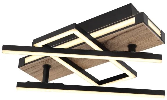 Globo 67299D2 - COLLI LED mennyezeti lámpatest LED/30W/230V barna/fekete