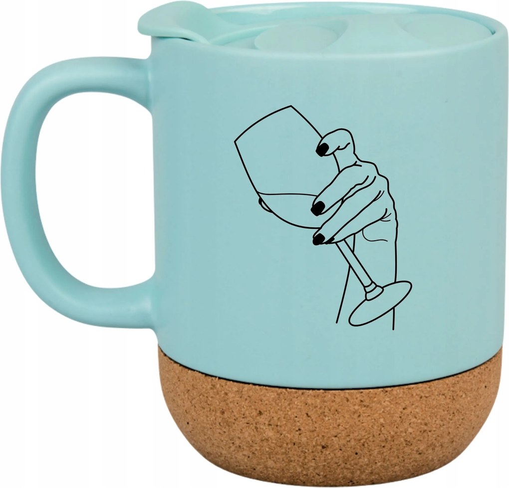 Kék Bögre Parafa Vicces Ajándék Boros Pohár