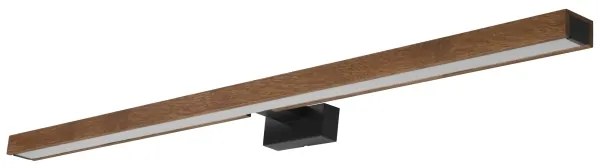 Brilagi-LED Fürdőszobai tükörmegvilágítás WOODY MIRROR LED/15W/230V IP44 tölgy/fekete