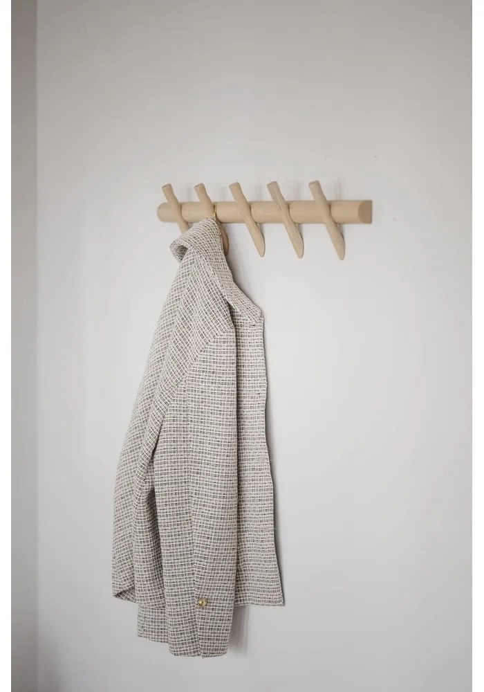 Natúr színű tölgyfa fali fogas Hillmond – Rowico