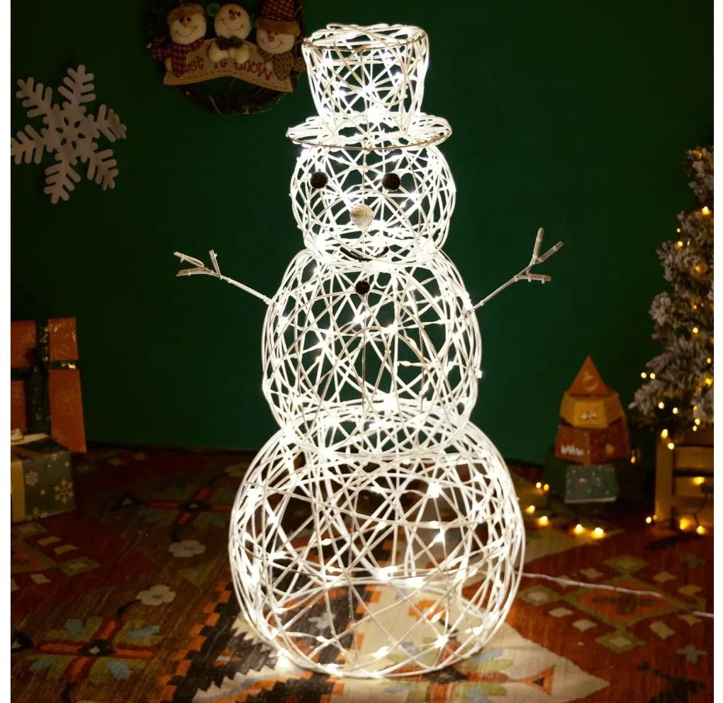 Brilagi- LED kültéri karácsonyi dekoráció LED/3,6W/31/230V 2700K 90cm IP44 hóember