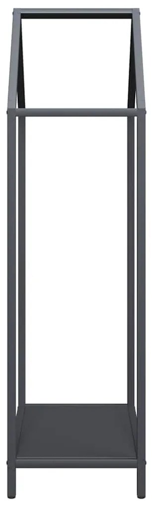 antracitszürke hidegen hengerelt acél tűzifatároló 40x25x90 cm