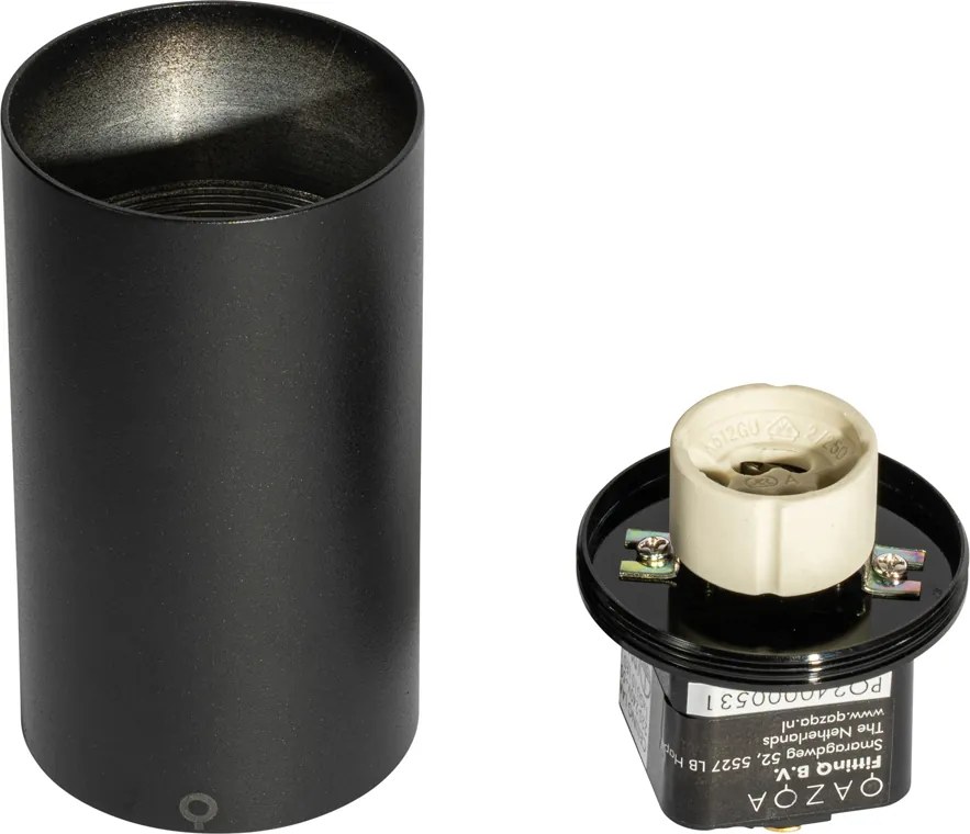 Modern fekete reflektor 1 fázisú sínrendszerhez GU10 35mm - Iconic Ruby Honey