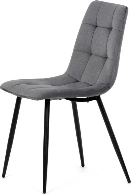 Étkezőszék, szürke, bársony szövet, DCL-X7015 GREY2