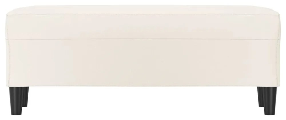 vidaXL krémszínű műbőr pad 100 x 35 x 41 cm