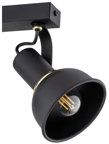 Argon 7037 - Spotlámpa TWIST 2xE14/7W/230V fekete/arany