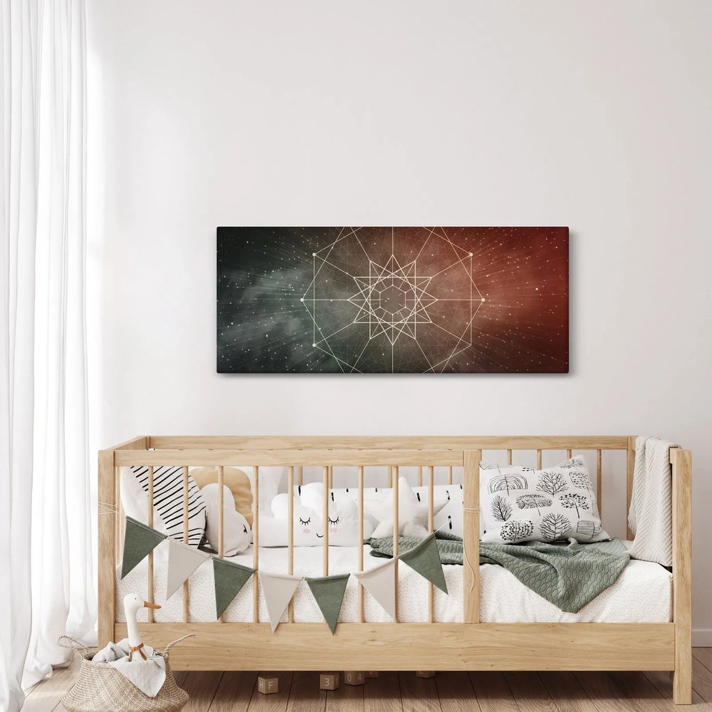 Kép - Kozmikus dodekagram (120x50 cm)