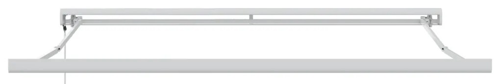 Behúzható napellenző Fehér 350 x 250 cm Szövet, Fém