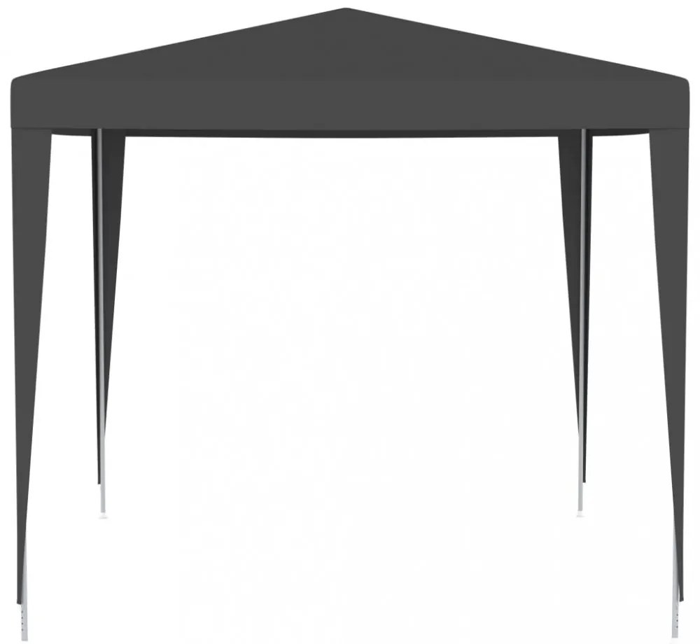 antracitszürke rendezvénysátor 2,5 x 2,5 m 90 g/m²
