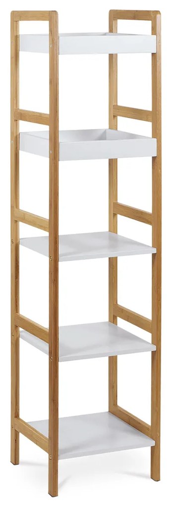 Bambusz állvány, 5 polcos, 128 cm, 5 emelet