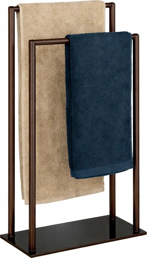 Akasztórúd szabadon álló állvány Relaxdays fekete/barna