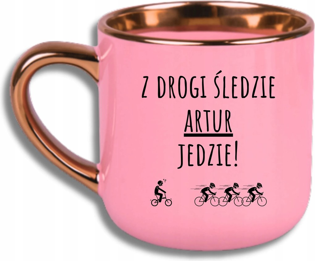 Bögre Rózsaszín Elegáns Nagy Vicces Ajándék Drága Hering Név