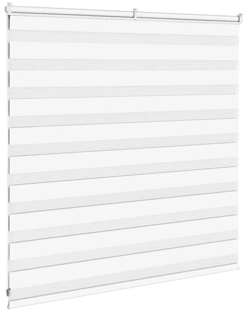 zebrafüggönnyel fehér szövetszélesség 135,9 cm poliészter