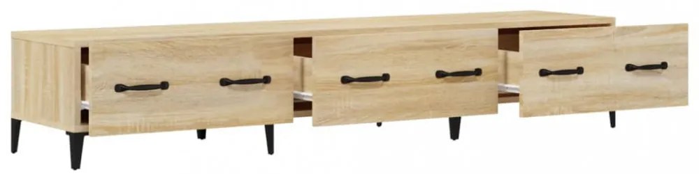 sonoma tölgy színű szerelt fa fali TV-szekrény 150x34,5x30 cm