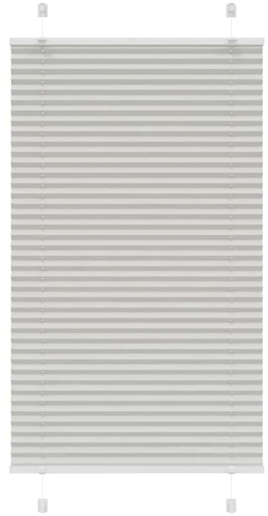 pliszírozott redőny világosszürke 80x150 cm szövetszélesség