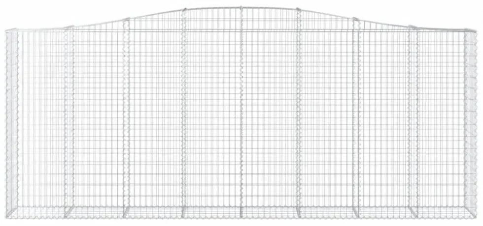 íves horganyzott vas gabion kosár 400x50x160/180 cm