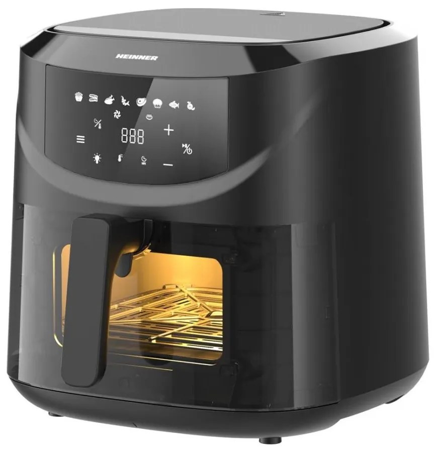 Heinner HAF-B8BK2000 - Forrólevegős fritőz 7,6 l 2000W/230V fekete