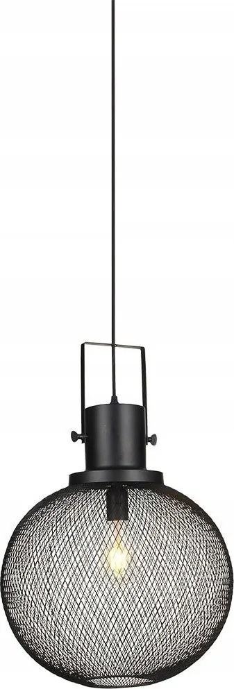 V-tac Függő Lámpa Fekete Áttöréses E27 Hálós