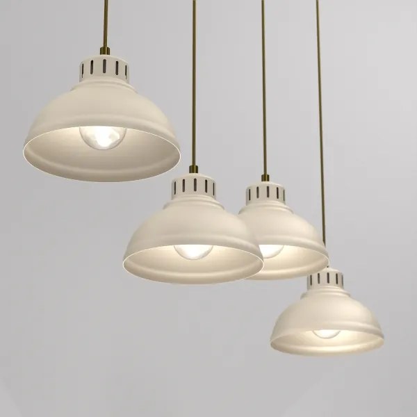 Csillár zsinóron SVEN 4xE27/15W/230V bézs