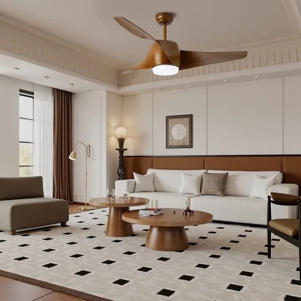 Immax NEO 07286L-LED mennyezeti ventilátor LED/18W/230V, barna, Tuya-kompatibilis Wi‑Fi + távirányító