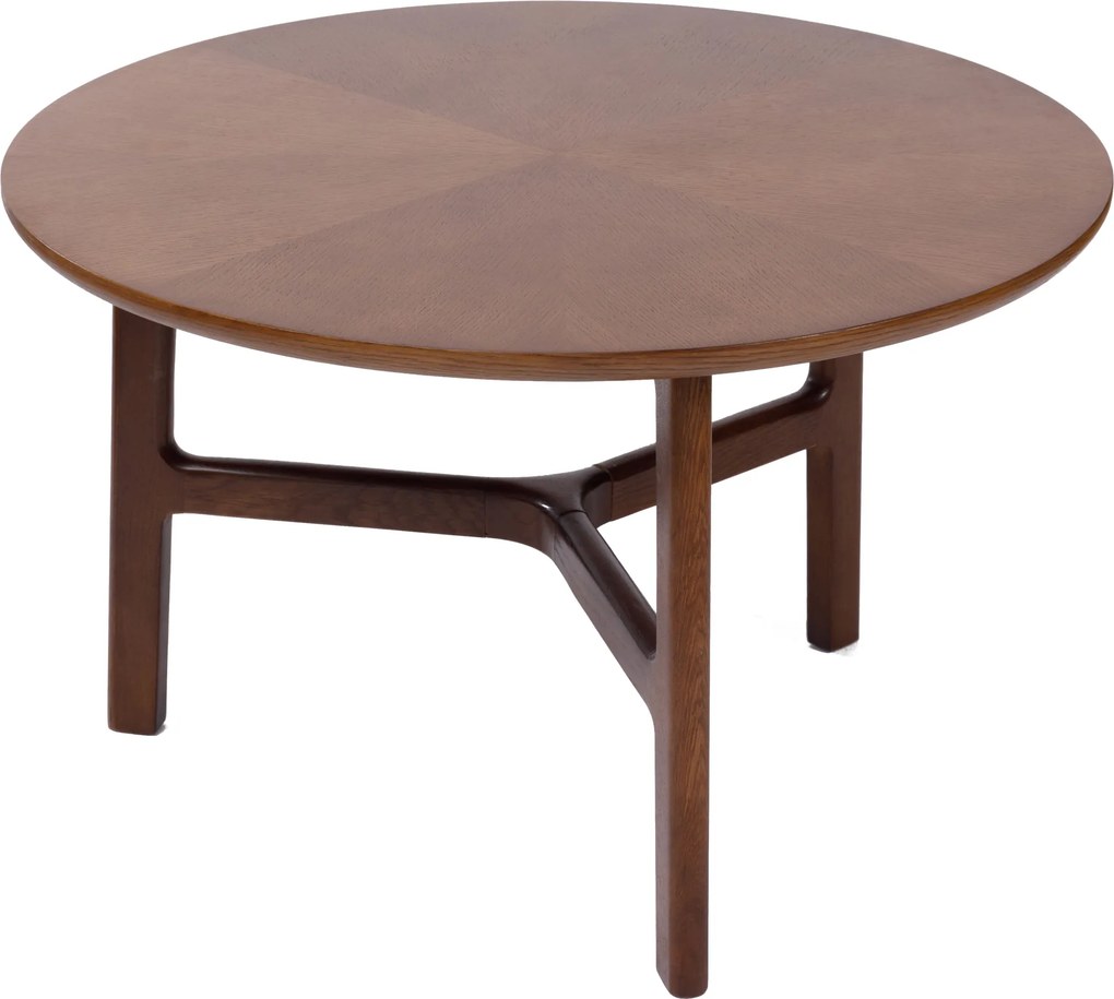 MAZZONI EXPORT BELLUNO Natúr Dió (Sötétbarna) - FA DOHÁNYZÓASZTAL Ø65 cm KEREK MODERN CLASSIC