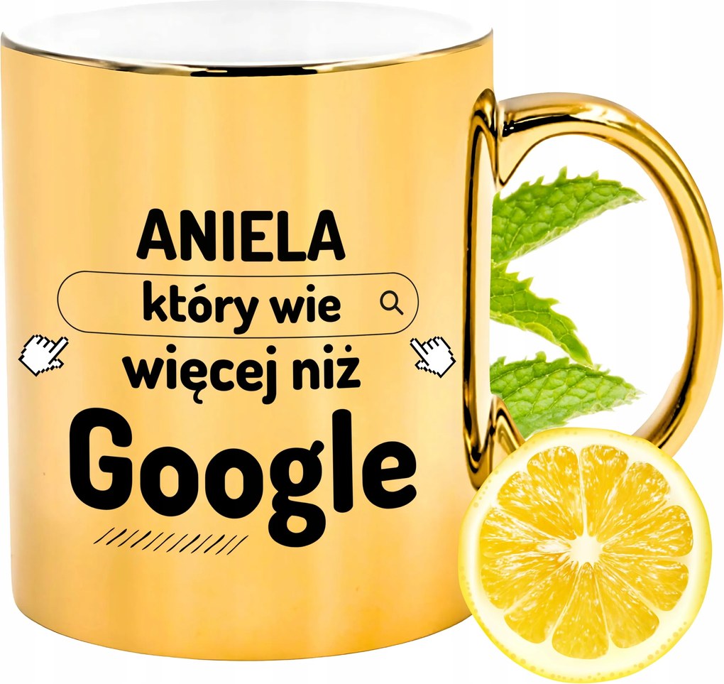 Prémium Arany Csillogó Bögre Angyalkáknak Ajándék Nyomtatott Fotóval